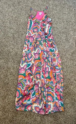 Floral Maxi Dress Size XS thumbnail 1