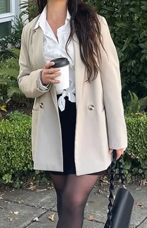 Beige H&M Blazer Oversized thumbnail 1