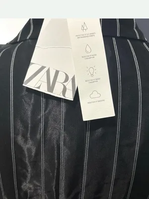 Zara Pinstripe Satin Effect Wrap Blazer Mini Dress New With Tags Medium thumbnail 6