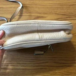 NWT J. Crew Small Mini Cream Leather Crossbody Bag Gold Hardware thumbnail 4