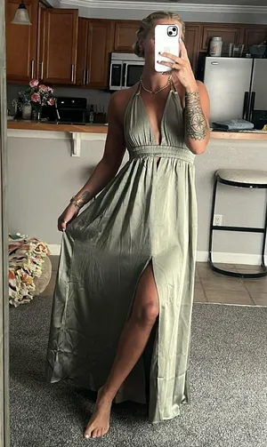 Sage Green Maxi Dress thumbnail 1