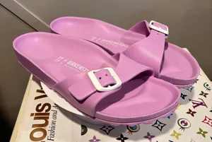 Birkenstock Madrid Big Buckle EVA Sandals in Mauve thumbnail 1