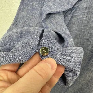 Jones New York Size L Linen V Neck Popover Tunic Blouse Coastal Casual‎ Classic thumbnail 2