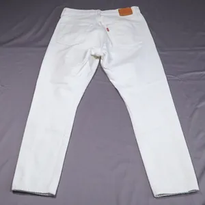 Levi's 501 Skinny Jeans‎ Women 28 White Distressed Button Fly High Rise Denim thumbnail 10