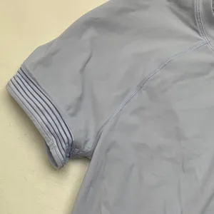 Lululemon size 6 stripe in stride Light Lavender crop Crewneck Athletic Top thumbnail 4