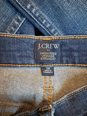 J. CREW high rise vintage straight jeans thumbnail 4