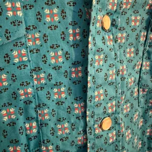 Rodeo Clothing Women's Medium Long Sleeve Button Down Shirt Blue thumbnail 4