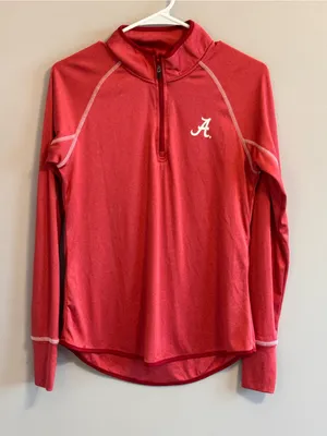 Colosseum Alabama Crimson Tide Women’s Quarter Zip Pullover M Red thumbnail 1