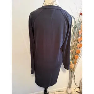 Athleta Seasoft‎ Dress Black Long Sleeve V Neck Pockets Size S thumbnail 4