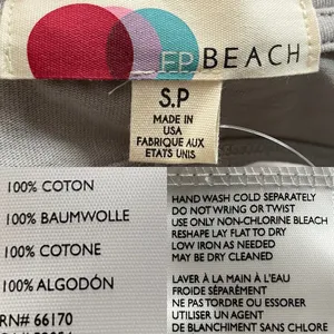 FP Beach Free People Womens Dress Gray Grey Maxi Cut Out Back Cotton Size Small thumbnail 7