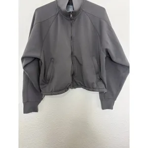 Abercrombie & Fitch YPB neoKNIT Cinched Full-Zip Hoodie Medium Grey Athletic thumbnail 10