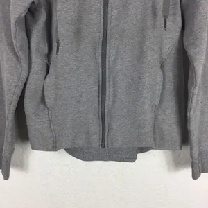 Lululemon Fleece Please Hoodie Jacket Heathered Speckled Medium Grey Size 6 thumbnail 7