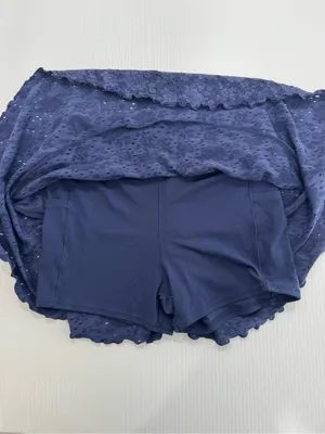 OFFLINE By Aerie Treat Yourself Skort Size M Color Navy thumbnail 6