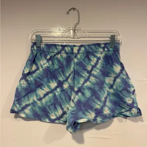 PINK - Victoria's Secret Blue tie‎ dye boxer shorts thumbnail 3