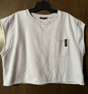 Vans sleeveless sweatshirt/ Crop top M thumbnail 1