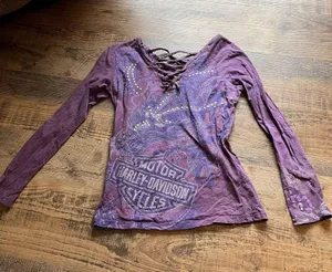 Harley Davidson Vintage Graphic Long sleeve Tee thumbnail 1
