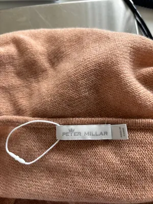 Peter Millar Texas A&M Essential Cashmere Poncho Camel NWOT thumbnail 3