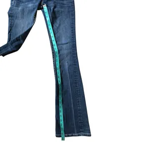 Miss Me Boot Cut Jeans Bottoms Ripped Size 25 Embroidered Studded Flap Pockets thumbnail 5