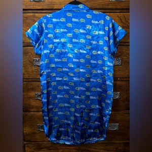 NWOT! Concepts Sport Florida Gators Silky Buttoned Pajama Nightshirt thumbnail 3