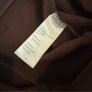 Naked Wardrobe The NW Snatched So Good Biker Shorts in dark chocolate brown xl‎ thumbnail 4