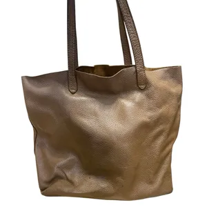 ACS CUYANA Brown Vegan Leather Slouchy Textured Shoulder Straps Tote Handbag OS thumbnail 2