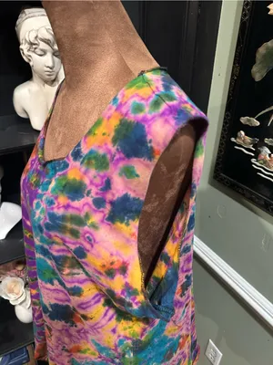 Karma Circle USA Sleeveless Dye Top – Multicolor Swirl – Size L/XL thumbnail 5