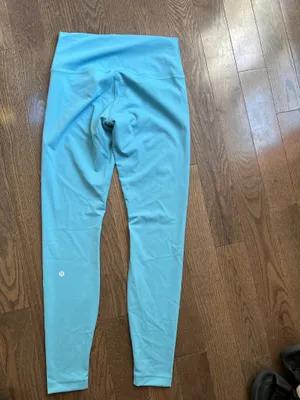 Lululemon Wunder Train High Rise Leggings Tights Light Blue Women’s Size 8 thumbnail 5