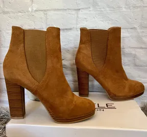 SheIn Camel Faux Suede Booties thumbnail 7
