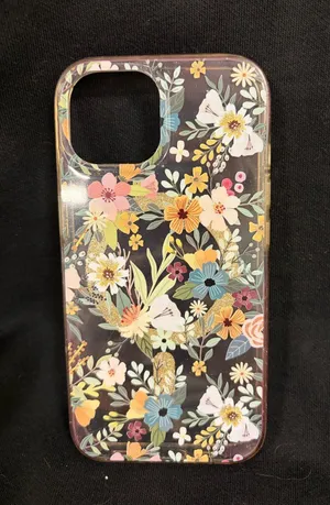 Glitter floral case Multiple thumbnail 1