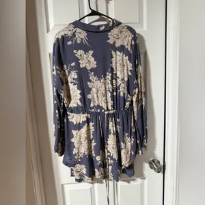 Free People Blue Floral Shake It Mini Dress Size XS. thumbnail 3