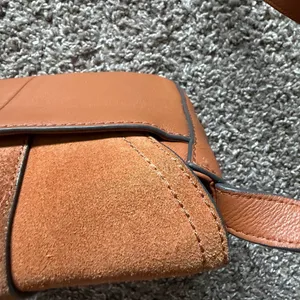 Vince Camuto Kayci Caramel Suede & Leather Crossbody thumbnail 6