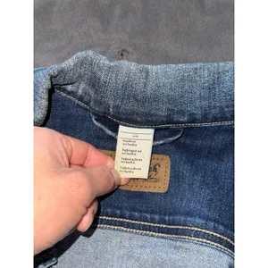 Levis Jean Jacket Womens Blue Medium Wash Trucker‎ Denim Y2K Size Large thumbnail 6