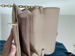 Tory Burch Pale Pink Saffiano Leather Chain Crossbody thumbnail 5