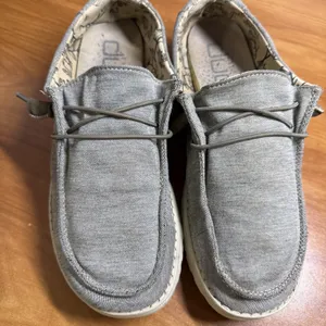 Hey Dude Wendy Women's Casual Shoes Slip On Size 10 Grey White Stretch Steppa thumbnail 5