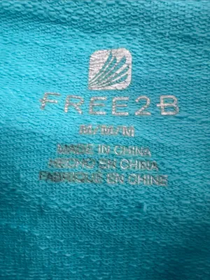 Free2B Lightweight Active Women's Sweatshirt-Beach Boucle Hoodie in Wave Blue thumbnail 13