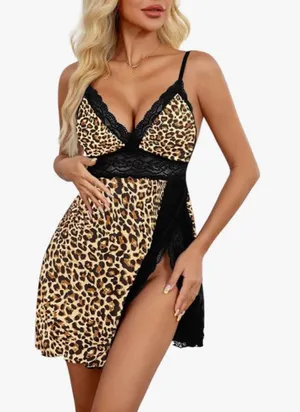 NEW Night Gown Sleepwear Chemise Babydoll Lingerie Nightie Matching Undies S thumbnail 1