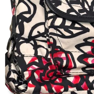 Coach Poppy Floral Graffiti Crossbody Bag Pink Black Satin Y2K Streetwear Purse thumbnail 4