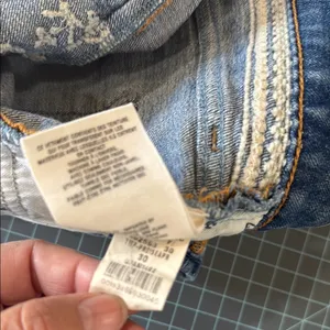 Pilcro and the Letterpress Blue Jean Shorts Classic Cutoff Style thumbnail 7