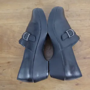 Dansko Tamara Black Leather Buckle Front Clogs Size 40 thumbnail 5