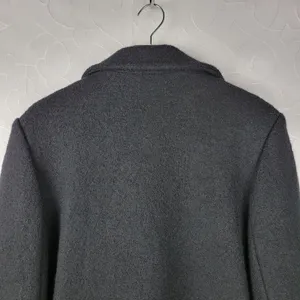 Liz Claiborne Womens Pea Coat 14 Black Wool Double Breasted Outerwear Winter thumbnail 6