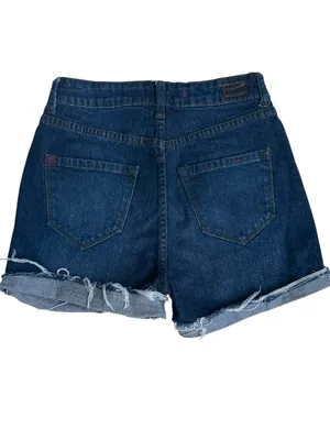 Urban‎ Outfitters BDG Hi Rise Dark Denim Jean Shorts Sz 26 thumbnail 3