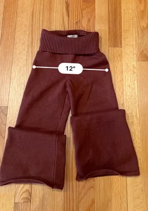 Sincerely Jules women Wide-Leg Knit Joggers in Deep Brown thumbnail 7