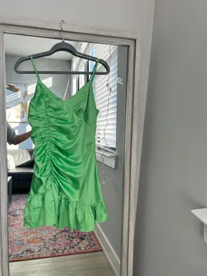 Green Majorelle Dress revolve  thumbnail 4