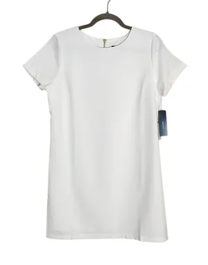Lulus Ivory Mini Short Sleeve Shift Dress Size Small NWT thumbnail 1