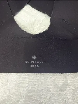 lululemon athletica Enlite Black Cross-Back Sports Bra front zip up thumbnail 4