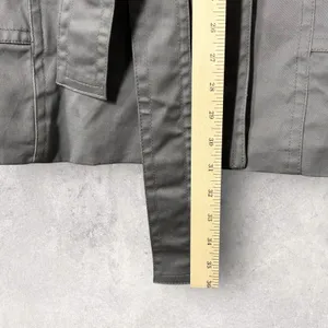 NEW Etam Trench Coat Womens US 12 Gray Double Breasted Belted‎ Stretch Jacket thumbnail 10
