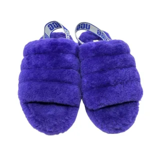 UGG Women’s Fluff Slide with Strap Purple Size 9 thumbnail 4