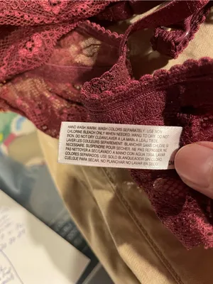 Cute whimsigoth burgundy wine lace mesh bralette B. Tempt’d stretchy coquette thumbnail 6