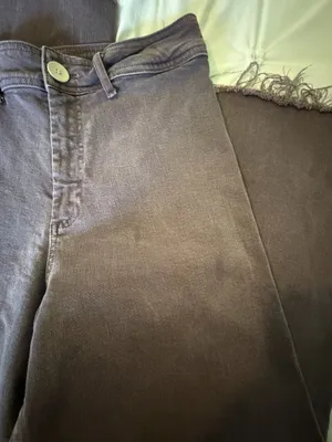 ZARA Purple Jeans Wide-Leg thumbnail 3