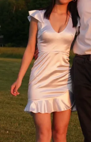 Lucy in the Sky White Mini Dress thumbnail 1